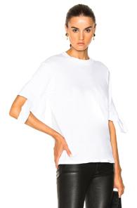 Victoria Victoria Beckham Bow Cuff Tee In White