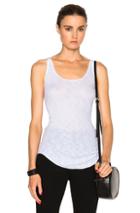 Enza Costa Rib Fitted Baseball Top In White