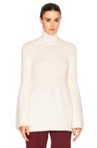 Rosetta Getty Bell Sleeve Sweater In White