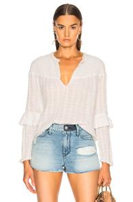 Raquel Allegra Victorian Blouse In White