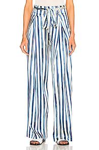 We Are Leone Luke Trouser In Blue,stripes