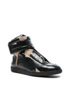 Maison Margiela Future High Top Sneakers In Black,abstract
