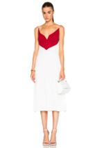 Christopher Esber Valentina Pleat Dress In White,red