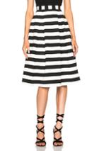 Nicholas St Tropez Stripe Ball Skirt In Black,white,stripes