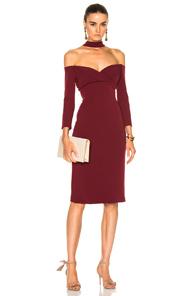 Alexis X Fwrd Exclusive Nimah Long Sleeve Dress In Red,purple