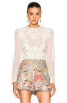 Zimmermann Bowerbird Picotage Bodice In White