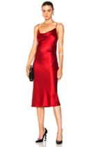 Fleur Du Mal Cowl Neck Slip Dress In Red