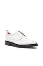 Thom Browne Contrast Longwing Leather Brogues In White