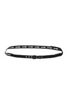 Lanvin Arrow Embroidery Belt In Black