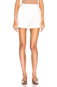 Frame Fine Linen Short In Stripes,white