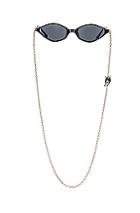 Alessandra Rich Small Cateye Sunglasses In Black
