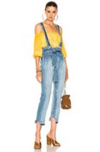 Frame Denim Le Overall Mix In Blue