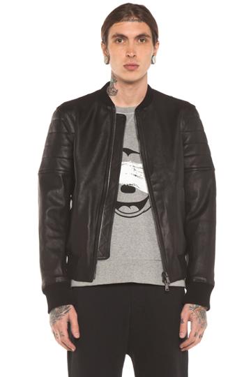 Neil Barrett Skinny Fit Bomber In Black
