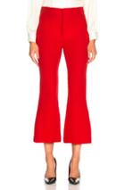 Smythe Crop Kick Pant In Red