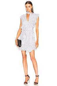 Calvin Rucker Maneater Dress In White,geometric Print