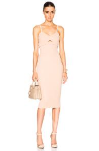 Victoria Beckham Matte Crepe Cami Dress In Neutrals