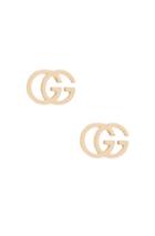 Gucci Running G Stud Earrings In Metallics