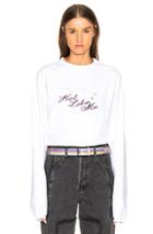 Vetements Inside Out Long Sleeve Graphic Tee In White