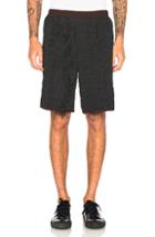 Kolor Croc Print Shorts In Black