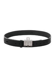 Vetements Paperclip Belt In Black