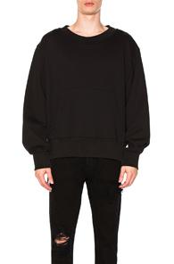 Mr. Completely Double Pocket Crewneck In Black