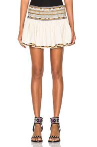 Isabel Marant Saxen Mini Skirt In White,neutrals