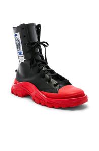 Adidas By Raf Simons Detroit Hi-top Sneaker In Black