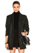 Pam & Gela Boyfriend Coat In Green,geometric Print