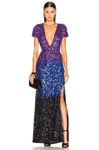 Retrofete Helena Dress In Purple,tie Dye