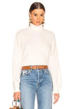 Frame Nubby Sweater In White