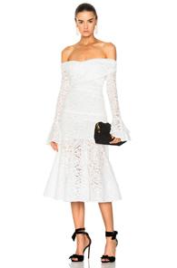 Caroline Constas Leda Dress In White
