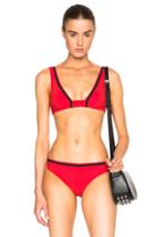 Karla Colletto Pinking Bra Bikini Top In Red