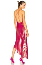 Haney Goldie Dress In Metallics,pink