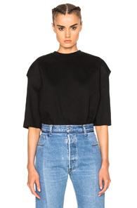 Vetements Football Shoulder Tee Shirt Gun Club In Black