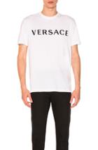 Versace Logo Tee In White