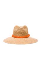 Sensi Studio Long Brim Panama Hat In Neutrals,neon