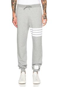 Thom Browne Cotton Sweatpants In Gray