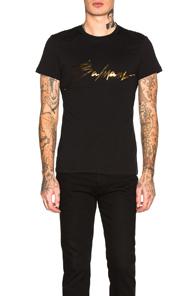 Balmain Signature T-shirt In Black