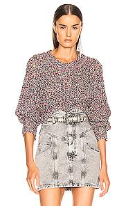 Isabel Marant Mays Sweater In Green,metallic,red