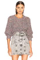 Isabel Marant Mays Sweater In Green,metallic,red