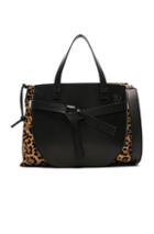 Loewe Gate Top Handle Bag In Black,animal Print