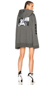 Fenty By Puma Fleece Full Zip Hoodie In Gray