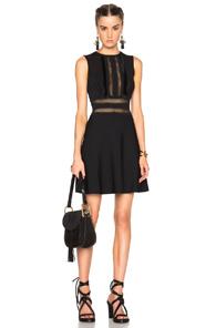 Valentino Sleeveless A Line Dress In Black
