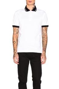 Versace Taping Polo In White