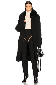 Ann Demeulemeester Fur Lined Parka In Black