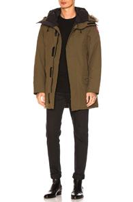 Canada Goose Langford Coyote Fur Trim Parka In Green