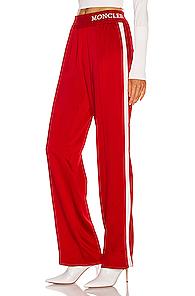 Moncler Logo Track Pant In Red