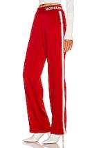 Moncler Logo Track Pant In Red