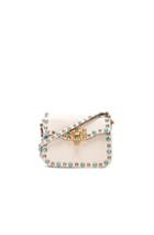 Valentino Small Rockstud Rolling Bag In White