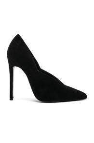 Victoria Beckham Suede Eva Pumps In Black